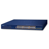 Planet - SGS-6310-24P4X - L3 24-Port 10/100/1000T 802.3at PoE + 4-Port 10G SFP+ Stackable Managed Switch
