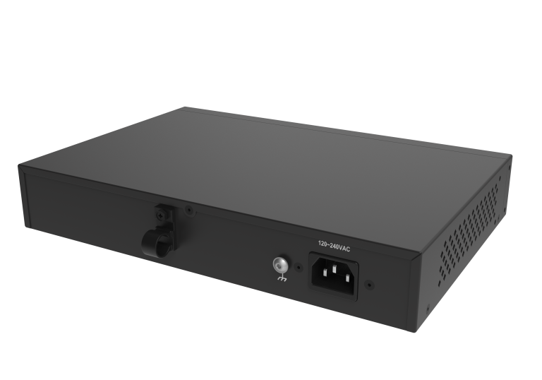 Hanwha - SKY-SW10g-001 - Switch SW10g (8 Port Gigabit PoE+ Switch with 2xSFP, 802.3af (max 15.4W), 802.3at (max 30W), max power budget 125W, 10/100/1000 Mbps)