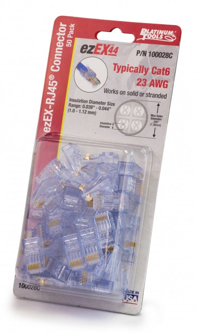 Platinum Tools - 100018C - ezEX44 Connector (10 Per Clamshell)