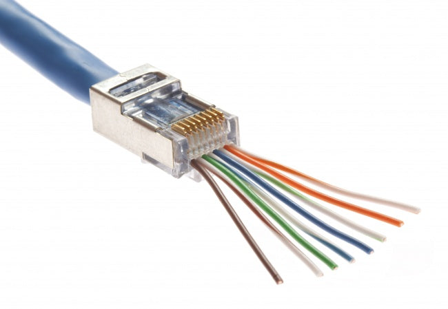 Platinum Tools - 100020 - EZ-RJ45 Shielded Cat5e/6, (Internal Ground). 50/Bag.