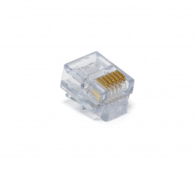 Platinum Tools - 105005LT - EZ-RJ12/11 Long Tab Connector. Pkg 500pc/Bag.