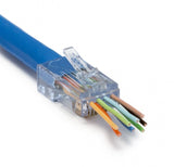 Platinum Tools - 105026 - ezEX38 Cat5E Shielded, RJ45, Internal Grnd. 100/Bag.