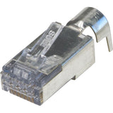 Platinum Tools - 105029 - ezEX48 Cat6A Shielded RJ45 External Ground Connectors, 100/Bag.