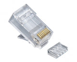 Platinum Tools - 106188J - RJ45 (8P8C), Cat6 2 pc. Round-Solid 3-Prong, w/Liner. 100/Jar.