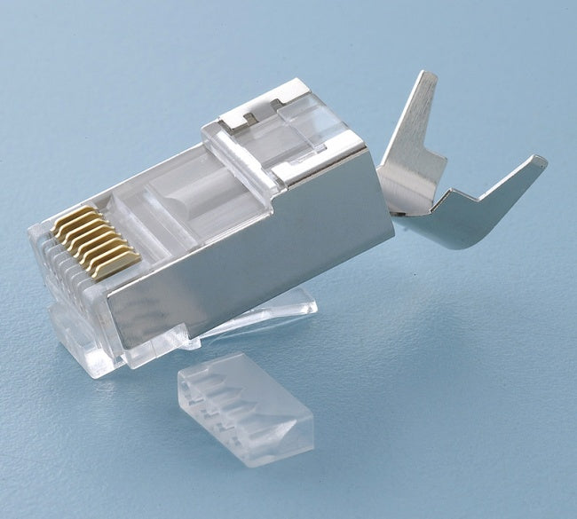 Platinum Tools - 106190BG - RJ45 Cat6A 10 Gig Shielded Connector, w/Liner. 100/Bag.