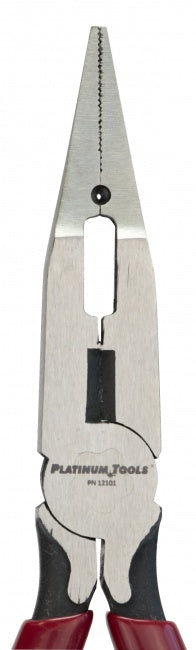 Platinum Tools - 12101C - Long Nose Combo Crimping Pliers, Clamshell.