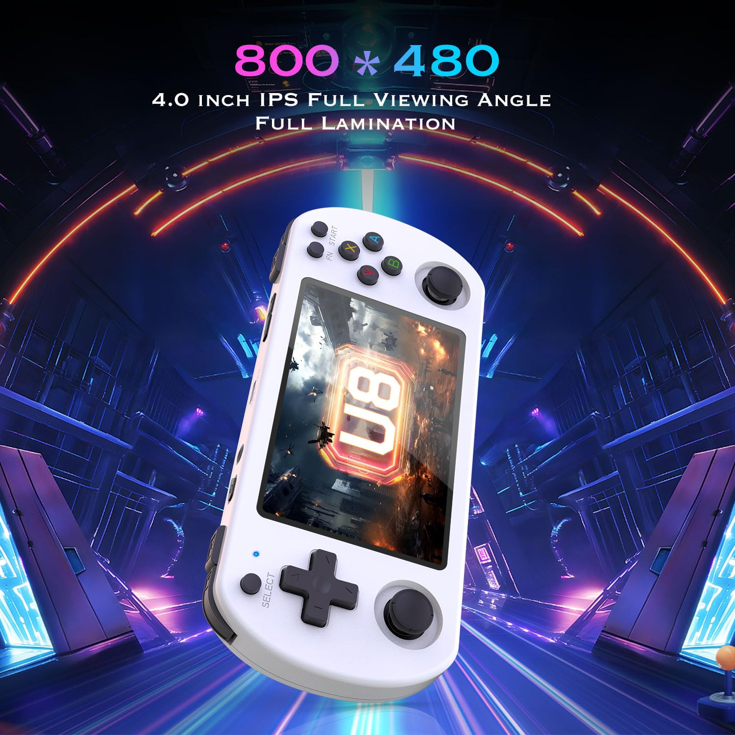 2025 U8 New Retro Handheld Game Console with 20,000 Plus Preloaded Games - 4.0 Inch IPS Screen - Linux System