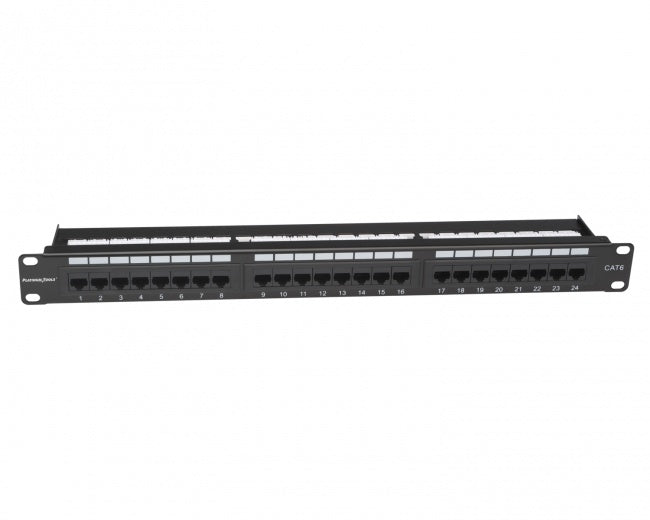 Platinum Tools - 661-24C6 - Patch Panel, 24 Port, Cat6, NS, 110 Box