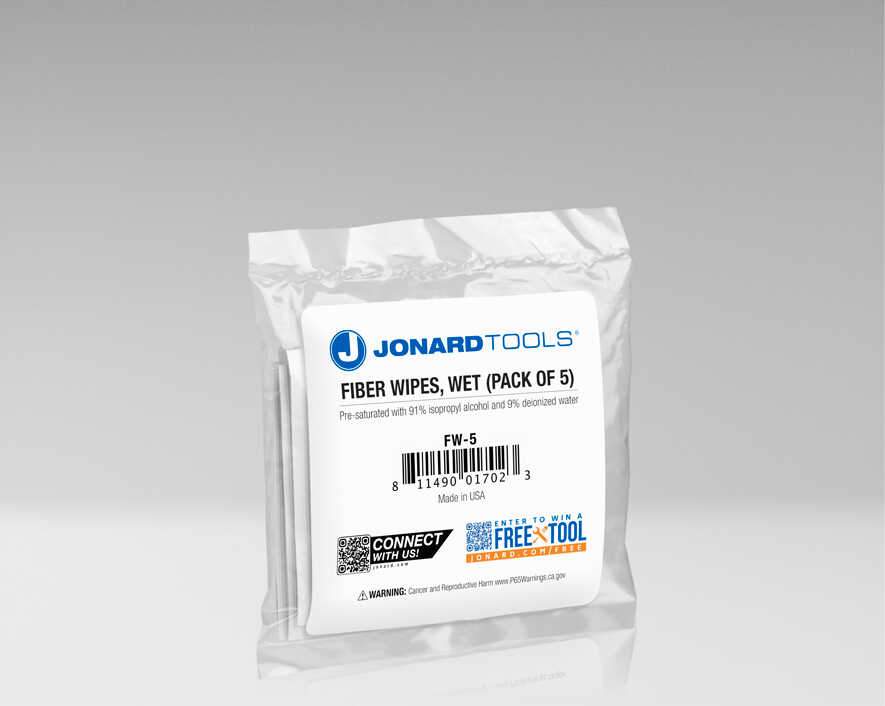 Jonard Tools - TK-161 - Fiber Prep Kit w/FCC Cleaners & VFL