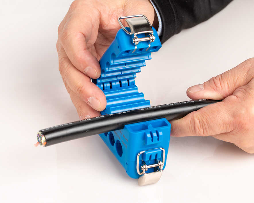 Jonard Tools - TK-107B - Backpack Fiber Optic Mid Span Slit & Ring Tool Kit (1.2 mm-18.2 mm)+