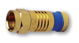 Platinum Tools - 18225 - F-Type Gold SealSmart Coaxial Compression Connectors RGB 25AWG (Bulk Package 25pc/Bag)