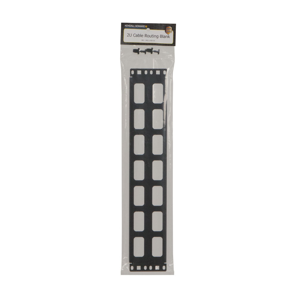 Kendall Howard - 1902-1-002-02 - 2U Cable Routing Blank