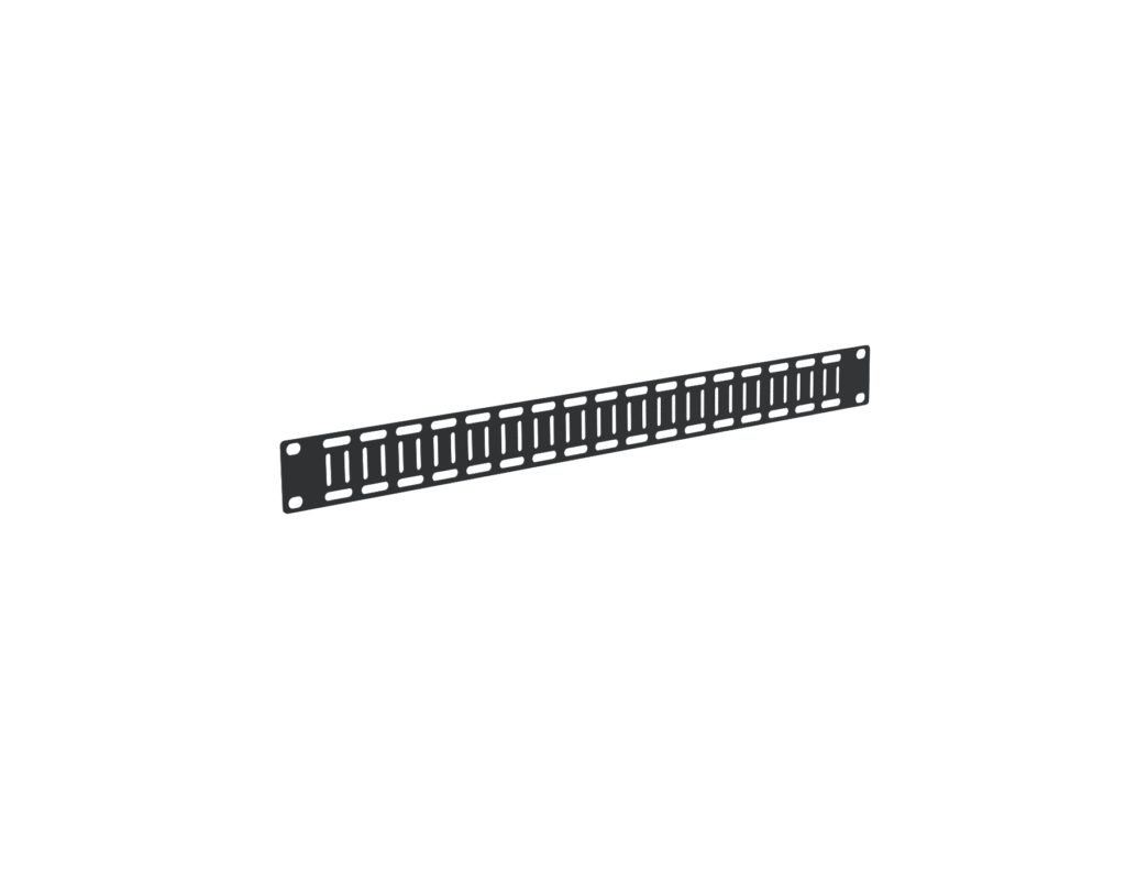 Kendall Howard - 1903-1-001-01 - 1U Flat Cable Lacing Panel