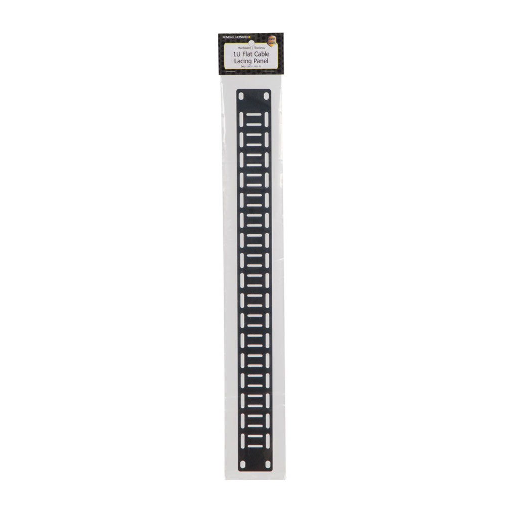 Kendall Howard - 1903-1-001-01 - 1U Flat Cable Lacing Panel