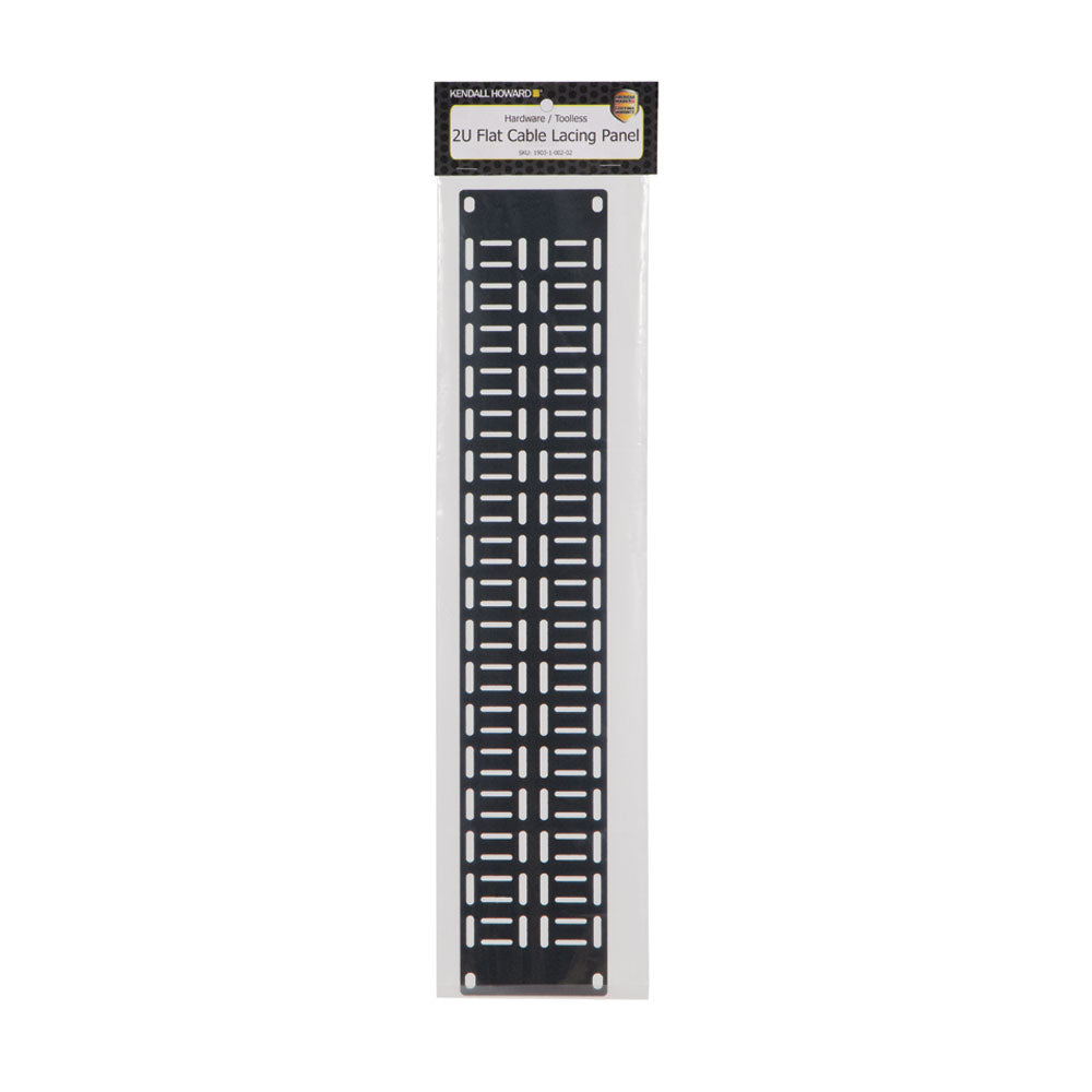 Kendall Howard - 1903-1-002-02 - 2U FLAT CABLE LACING PANEL