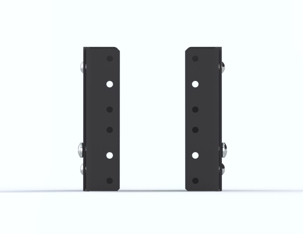 Kendall Howard - 1924-3-001-02 - RACK STANDOFF BRACKET, ADJUSTABLE, 2U 