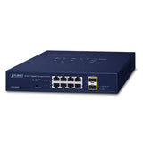 Planet - GSD-1020S - IPv6 Managed 8-Port 10/100/1000Mbps + 2-Port 100/1000X SFP Gigabit Ethernet Switch (Internal Power Supply)
