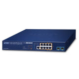 Planet - MGS-6320-8HP2X - L3 4-Port 10/100/1000T 802.3at PoE + 4-Port 2.5G 802.3bt PoE + 2-Port 10G SFP+ Managed Switch