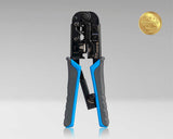 Jonard Tools - UC-4569 - 6-In-1 RJ45, RJ11/12 Modular Pass Through Crimping Tool For Cat3, Cat5/5e, And Cat6 Cables