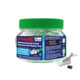 Simply 45 - S45-1150 - Standard Shielded (External Ground) Cat6 STP RJ45 Modular Plugs with Bar45 Green Tint, Hi/Lo Stagger - 50pcs/Jar