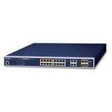 Planet - GS-4210-16UP4C - 6-Port 10/100/1000T 802.3bt PoE++ plus 4-Port Gigabit TP/SFP Combo Managed Switch