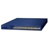 Planet - GS-6311-16S8C4XR - L3 16-Port 100/1000X SFP + 8-Port Gigabit TP/SFP + 4-Port 10G SFP+ Managed Ethernet Switch with 36-72V DC Redundant Power