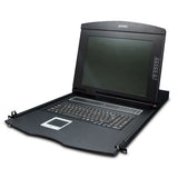 Planet - KVM-210-16M - 17" 16-Port Combo VGA LCD KVM Switch: 1280x1024 video quality, Up to 256 computers, On Screen Display (OSD)
