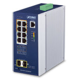 Planet - IGS-4215-4UP4T2S - Industrial 4-Port 10/100/1000T 802.3bt PoE + 4-Port 10/100/1000T + 2-Port 100/1000X SFP Managed Switch