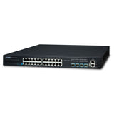 Planet - SGS-6341-24T4X - Layer 3 24-Port 10/100/1000T + 4-Port 10G SFP+ Stackable Managed Gigabit Switch