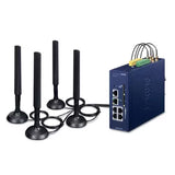 Planet - ICG-2515-NR - Industrial 5G NR Cellular Gateway with 5-Port 10/100/1000T