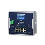 Planet - WGS-5225-8T2SV - Industrial L2+ 8-Port 10/100/1000T + 2-Port 1G/2.5G SFP Wall-mount Managed Switch with LCD Touch Screen