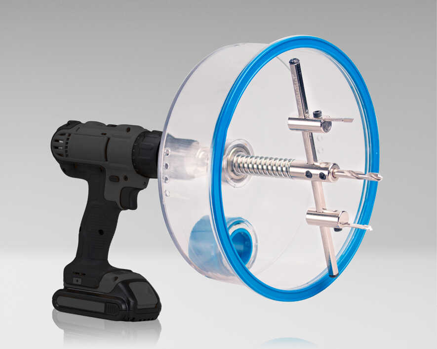 Jonard Tools - AHC-19 - Adjustable Round Hole Cutter w/ Vacuum Port, 9