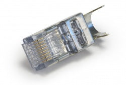 Platinum Tools - 202051J - ezEX44 Cat6 Shielded RJ45 External Ground Connector, 50/Jar.
