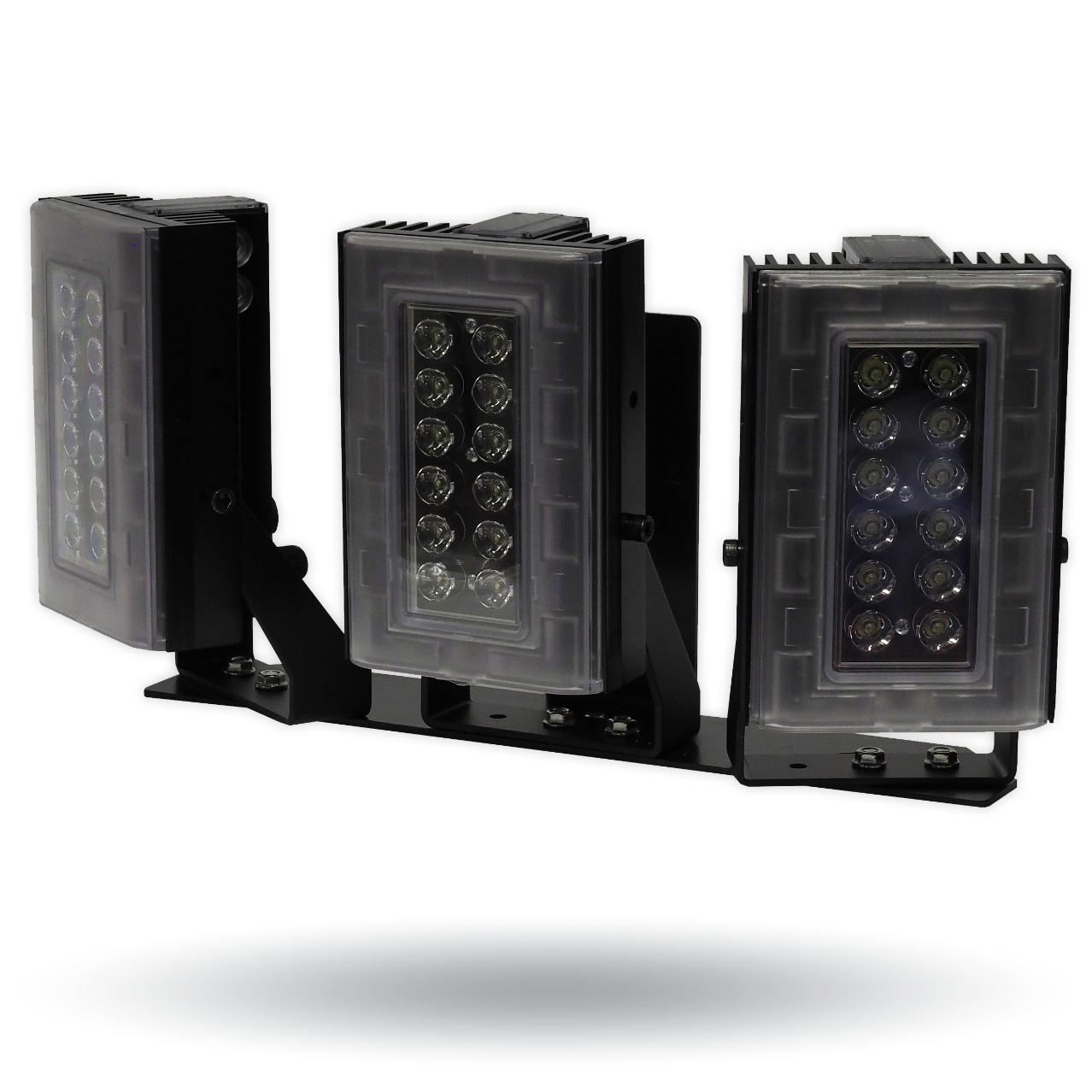Digital Watchdog - DW-ILHYBIP850 - Hybrid 850nm Infra-red Illuminator and White Light, High Power Dual Core LEDs, with 614' coverage distance. Interchangeable lens packs to deliver a variety of angles out of the box. Built in web browser interface fo