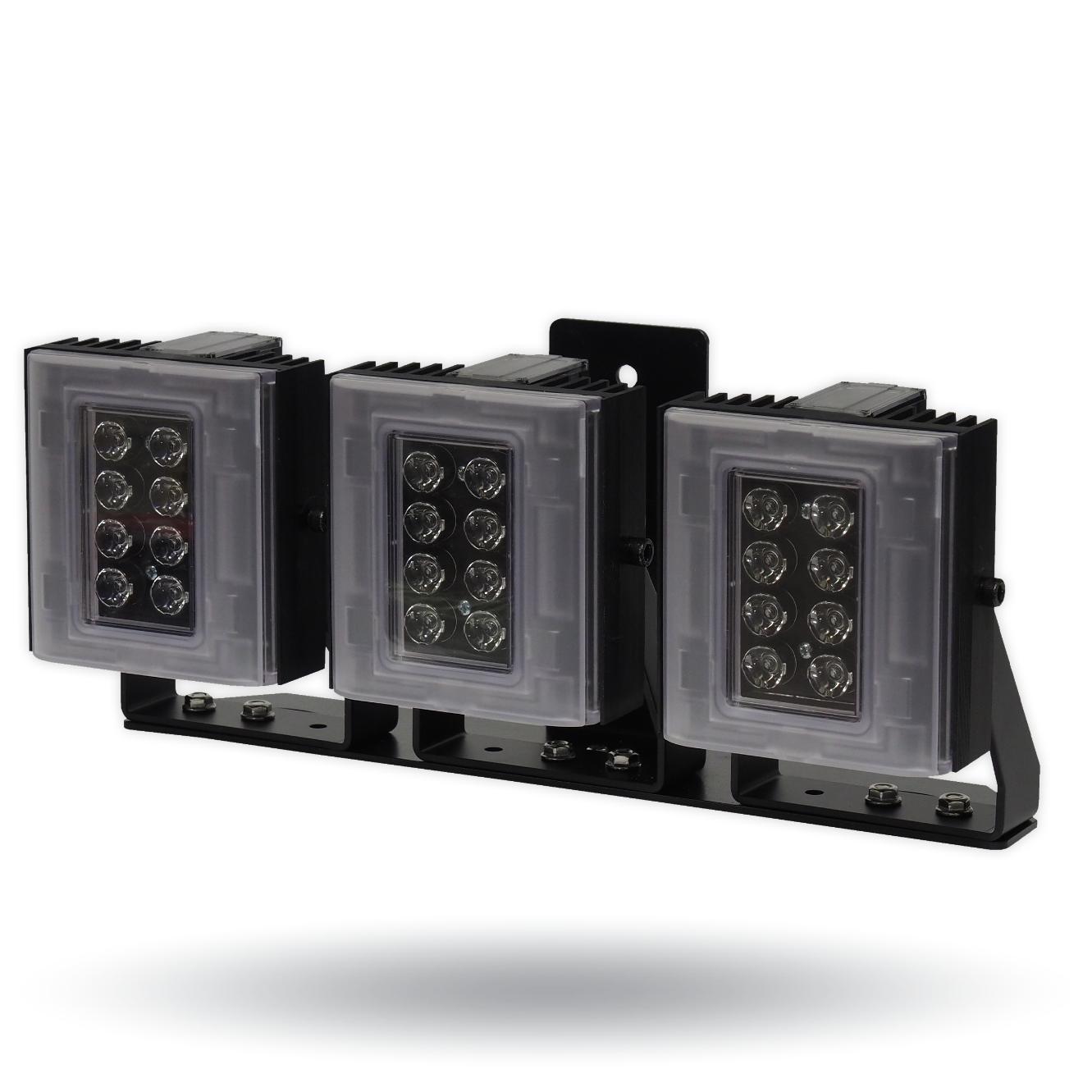 Digital Watchdog - DW-ILWLIPM - High Performance White light Illuminator, High Power Dual Core LEDs, with 374' coverage distance. Interchangeable lens packs to deliver a variety of angles out of the box. Built in web browser interface for easy setup,
