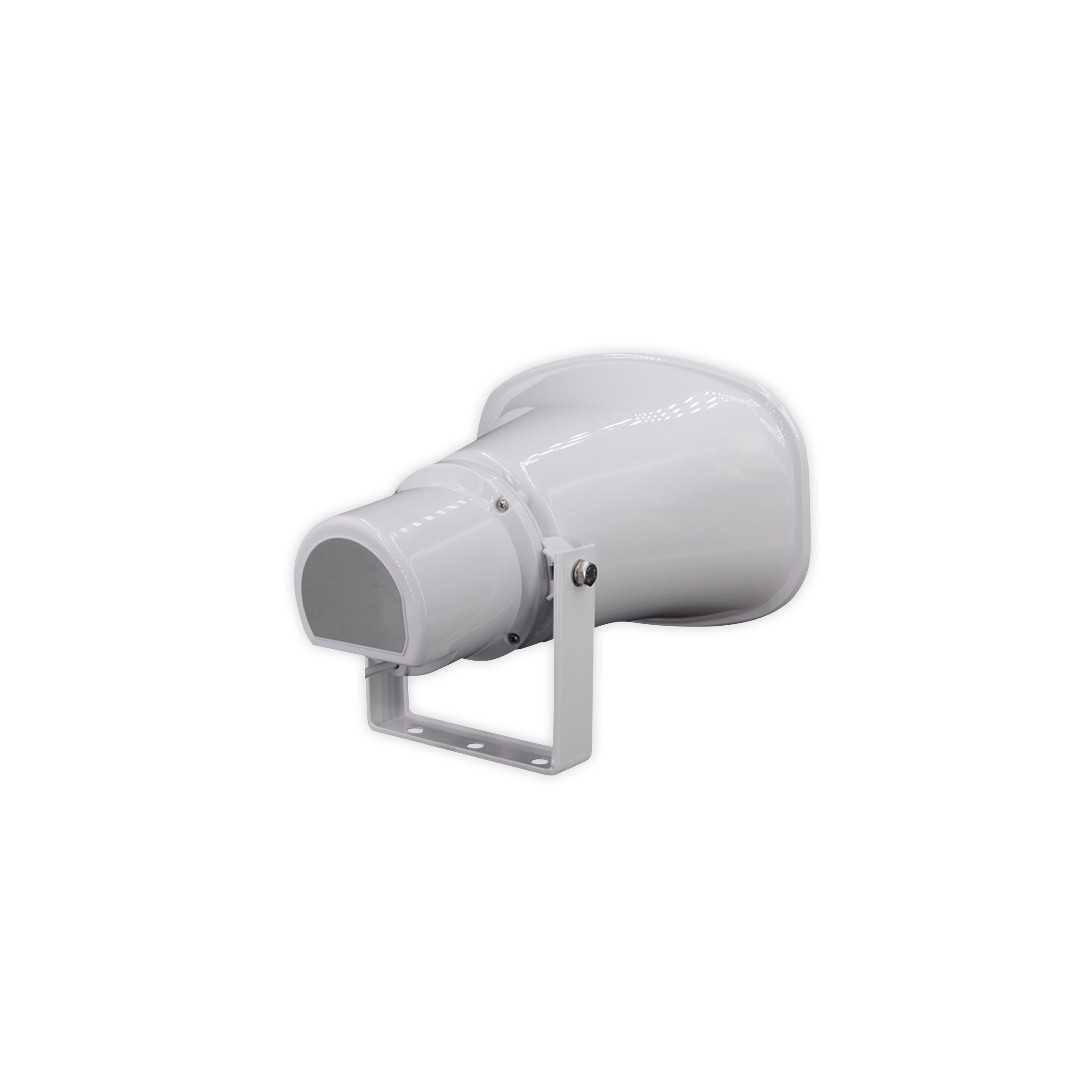 Digital Watchdog - DW-SWSP15A - IP Horn Speaker, 15W, 113dB,300Hz, Built in 15W Amplifier, Codec(OPUS,MP3,G.722,PCMU-PCMA),120Mbps, Alarm Input, Onvif, PoE and 12V/24V, IP67, 2 Year Warranty.