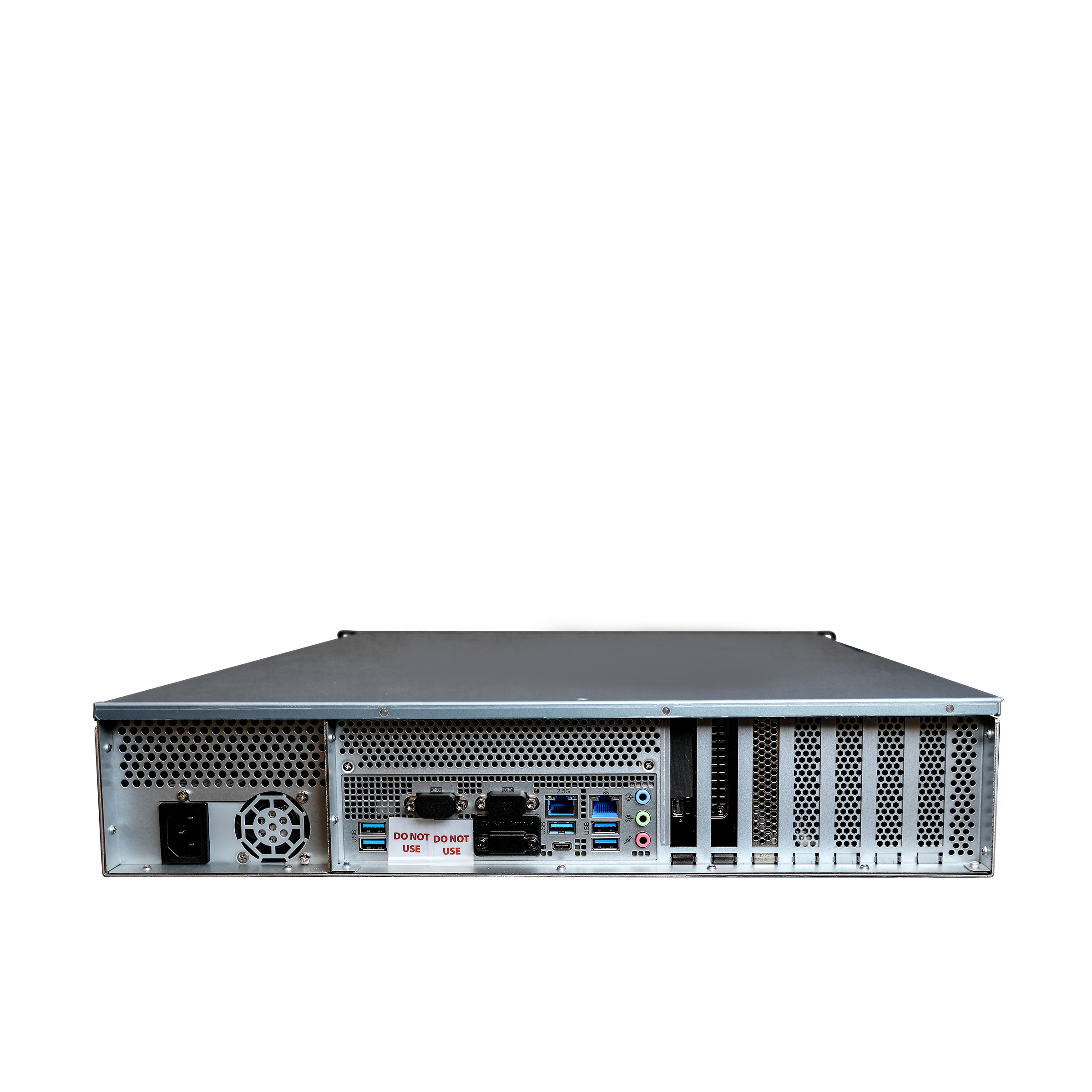 Digital Watchdog - DW-BJAiP80TR - Blackjack P-Rack AI 2U RAID 5, Windows OS on SSD, 4 DW Spectrum recording licenses and 4 IVA Ai Server licenses pre-installed, 64 analytic streams, 600Mbps throughput, Intel i7, 32GB RAM, 80TB storage, 5 Year Limited