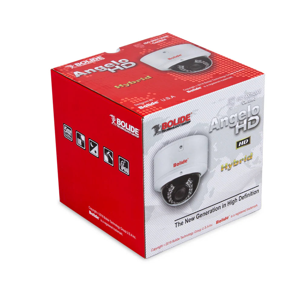 Bolide - BC1509AVAIR/AHN/12-24 - 9-In-1 Varifocal Dual Voltage Vandal-Proof Dome Camera 