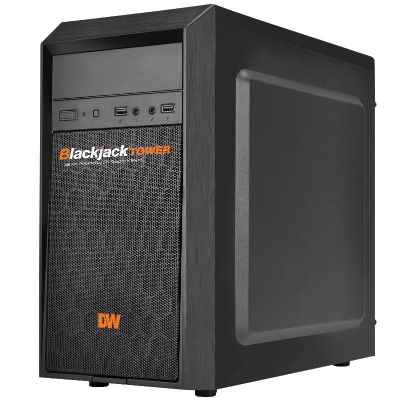 Digital Watchdog - DW-BJMTC7404T - Blackjack Mid-size Tower Client Workstations, 4 Simultaneous Monitors, Windows OS, 32GB RAM