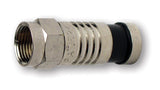 Platinum Tools - 28011J - F RG59 Compression Connector, Nickel Pl. 75/Jar.