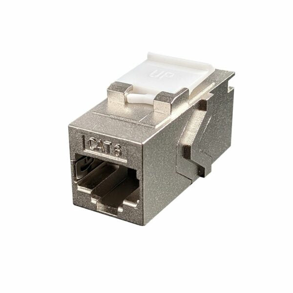 Simply 45 - S45-3270 - Cat6 STP Keystone Feed-Thru Coupler - w/6-Color Snap-On ID Bars Included. 1ea/bag