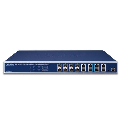 Planet - XGS-6320-8X8TR - Layer 3 8-Port 10GBASE-X SFP+ + 8-Port 10GBASE-T Managed Ethernet Switch