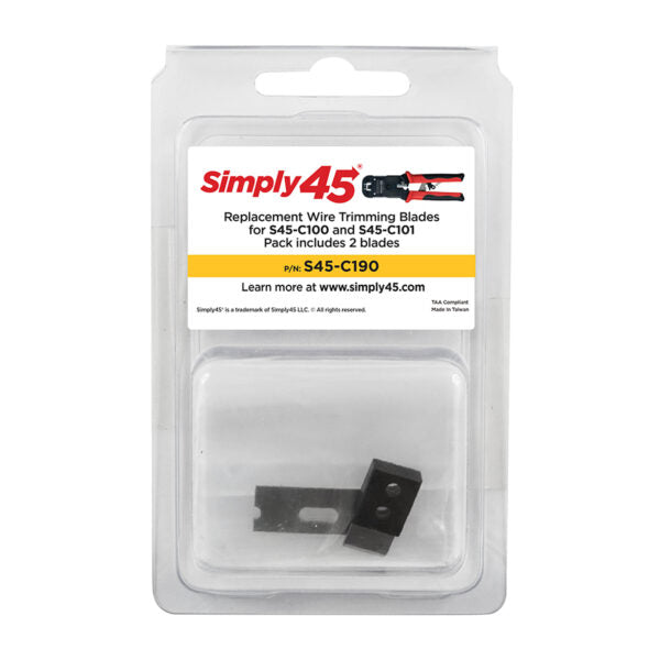 Simply 45 - S45-C190 - Replacement Blades for Simply45 RJ45 Crimp Tools - 1 set of 2 blades - Bag