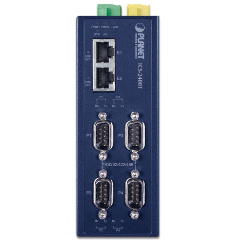 Planet - ICS-2400T - Industrial 4-Port RS232/RS422/RS485 Serial Device Server