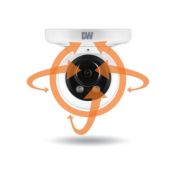 Digital Watchdog - DWC-MPVA5Wi28T - MEGApix 5MP vandal ball turret IP camera with fixed lens and IR with IVA+ license
