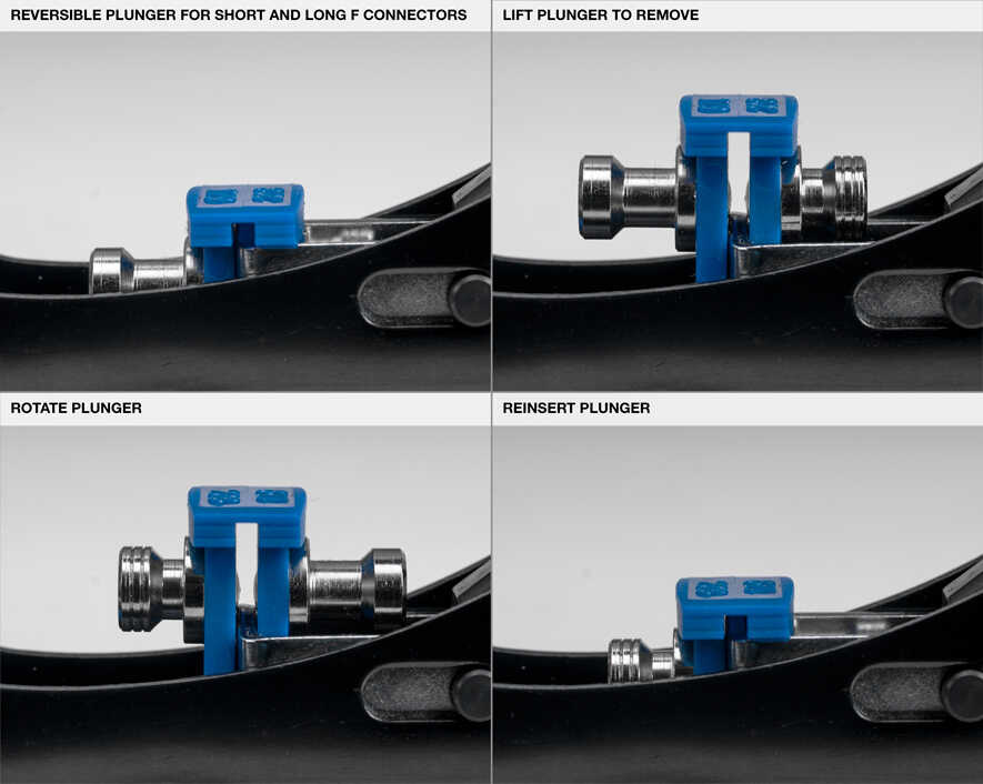 Jonard Tools - CTF-180 - 360° Compression Tool for Short and Long RG59 and RG6 Connectors