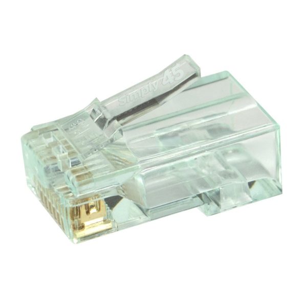 Simply 45 - S45-1600 - Pass Through Green Tint - Cat6 UTP - 100pc Jar