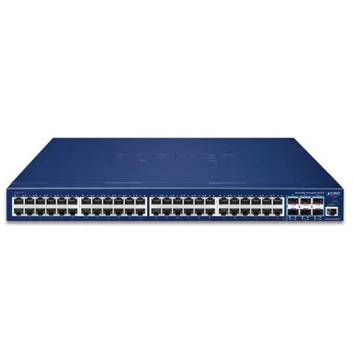 Planet - SGS-6310-48P6XR - L3 48-Port 10/100/1000T 802.3at PoE + 6-Port 10G SFP+ Stackable Managed Switch with 55V DC Redundant Power