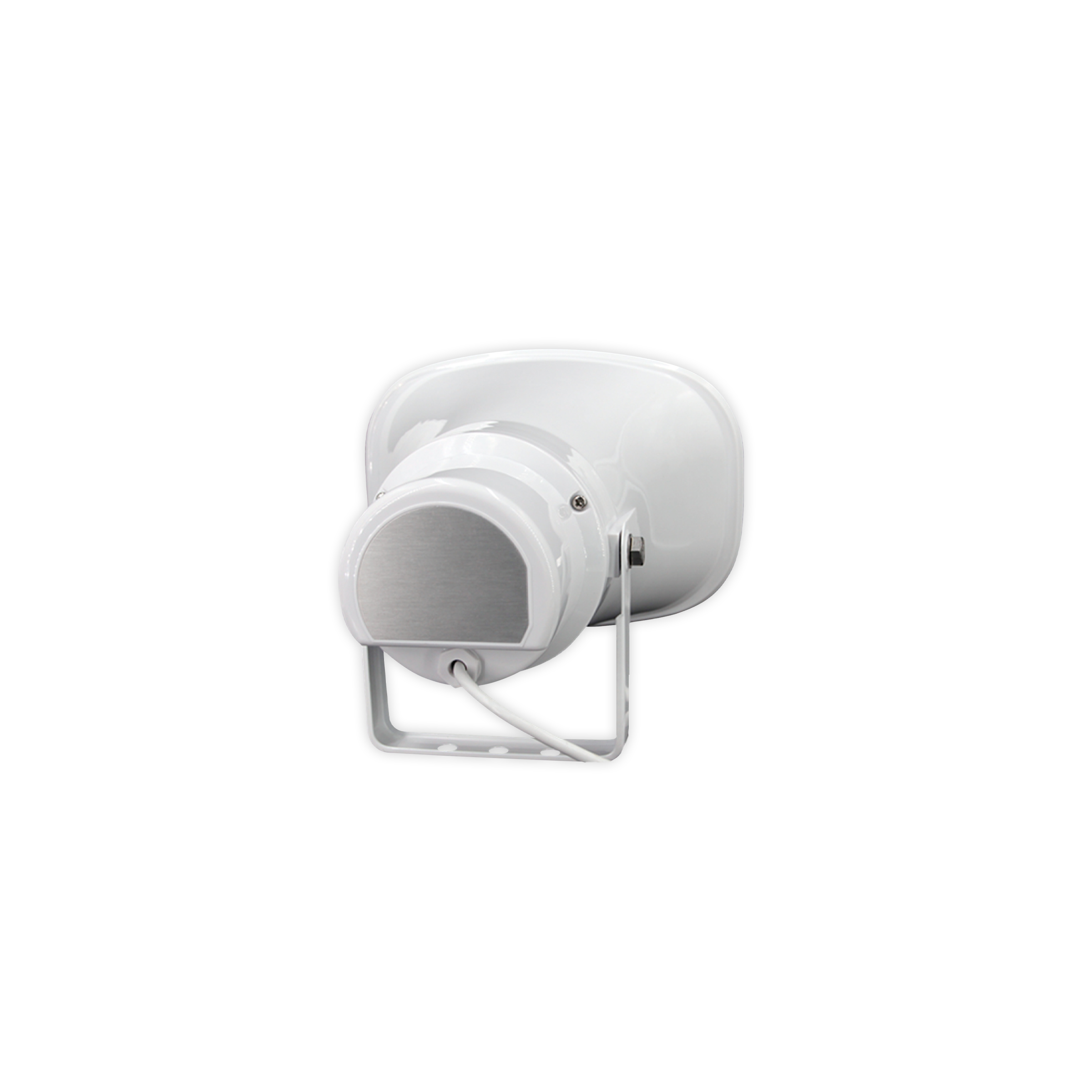 Digital Watchdog - DW-SWSP15A - IP Horn Speaker, 15W, 113dB,300Hz, Built in 15W Amplifier, Codec(OPUS,MP3,G.722,PCMU-PCMA),120Mbps, Alarm Input, Onvif, PoE and 12V/24V, IP67, 2 Year Warranty.