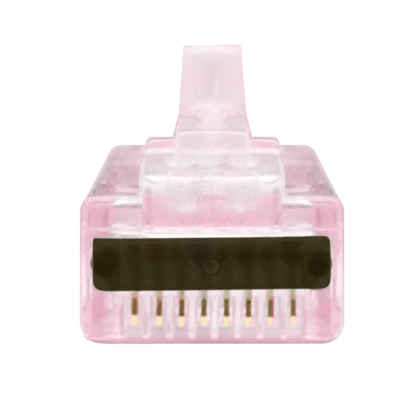 Simply 45 - S45-1701P - PROSeries Pass Through Red Tint, Hi/Lo Stagger - Cat6/6a UTP with Cap45 - 50pc Clamshell